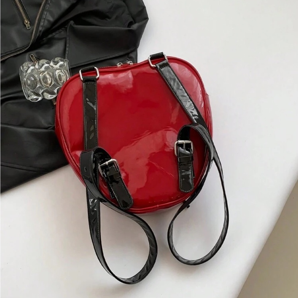🆕  Gothic - Punk Heart Large Capacity Multi Functional Clear Pattern Backpack ❤️ - Picture 6 of 13